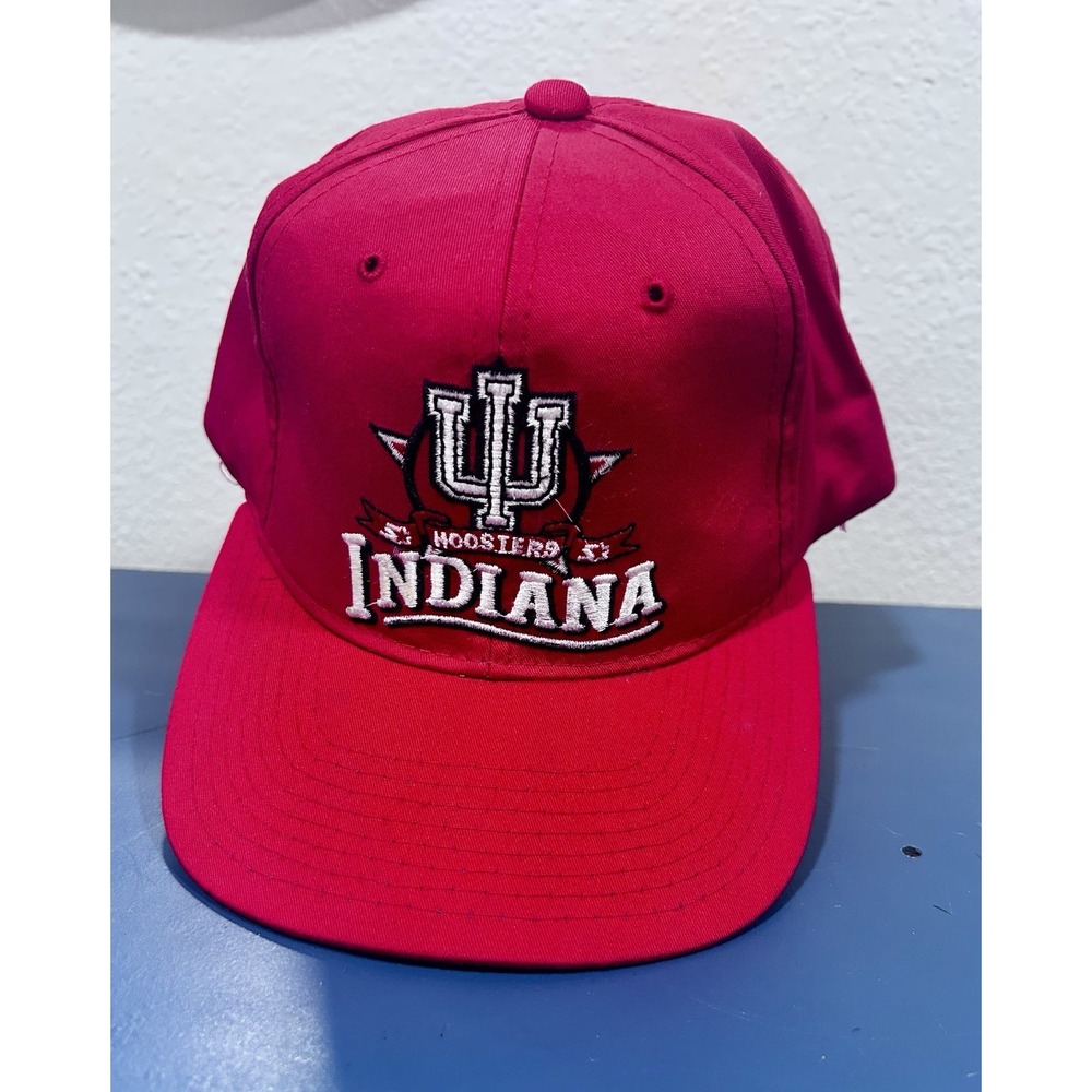 Vintage‎ Indiana Hoosiers Starter Snapback Hat Cap Red 90s One Size NWOT